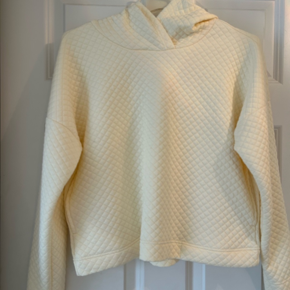 COZY Elegant Cream Female HOODIE Yoga or Workout - Picture 5 of 5
